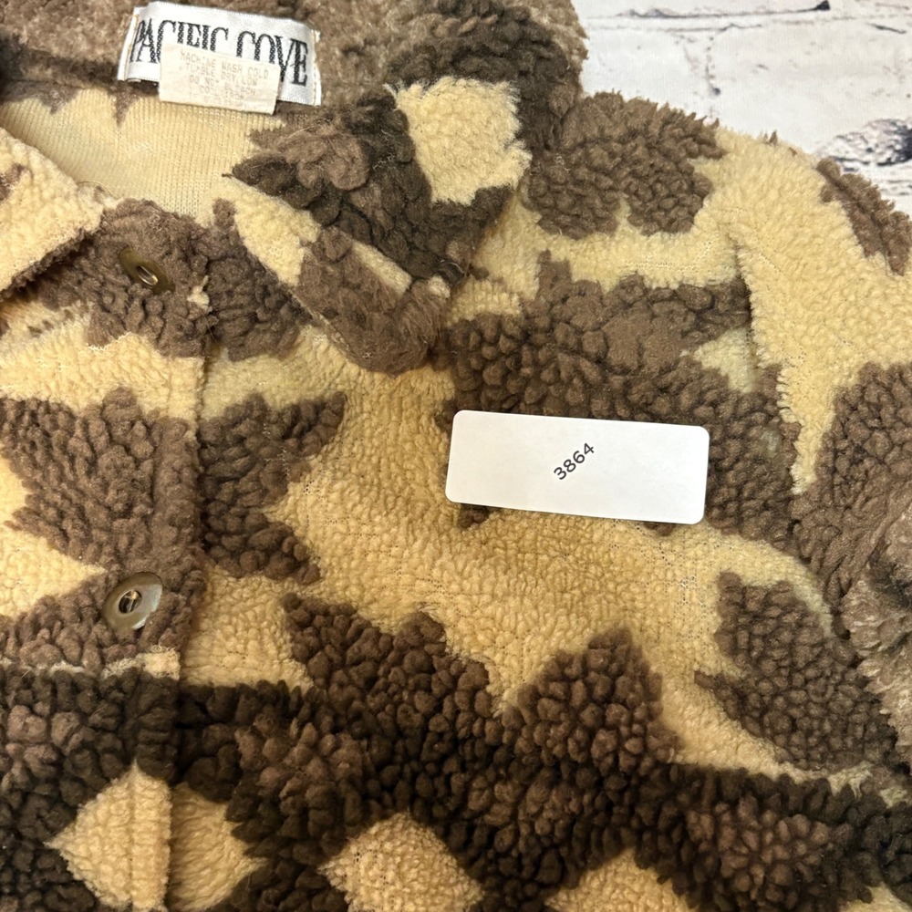 Pacific Cove Vintage Fleece Button Up Shirt Sweater Maple Leaf Tree Nature L - Picture 8 of 8
